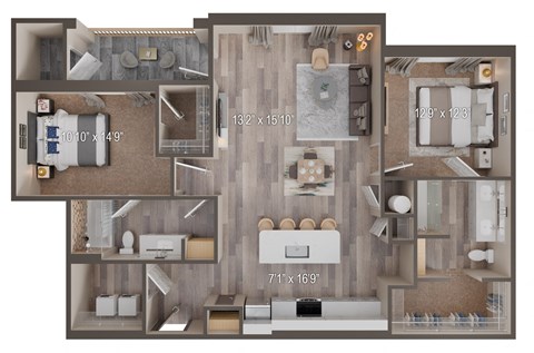 UNIT B2 ALT2 at Tiffany Flats, Ohio, 43231